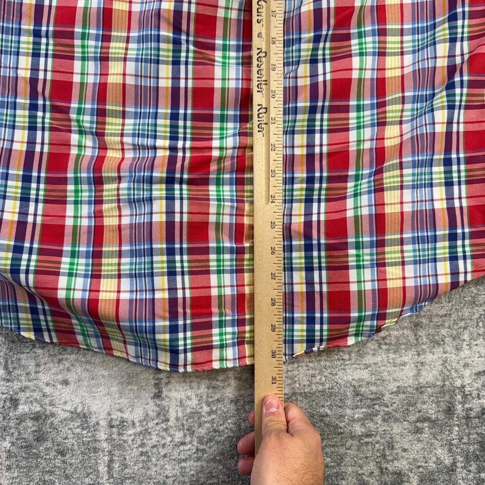Polo Ralph Lauren Shirt Mens XL Vibrant Multicolor Plaid Classic Fit Performance